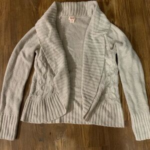 Mossimo Supply Co. Cream Cable Knit Cardigan